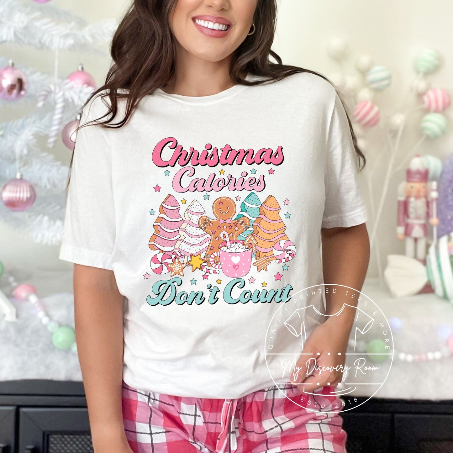 Christmas calories don't count graphic tee