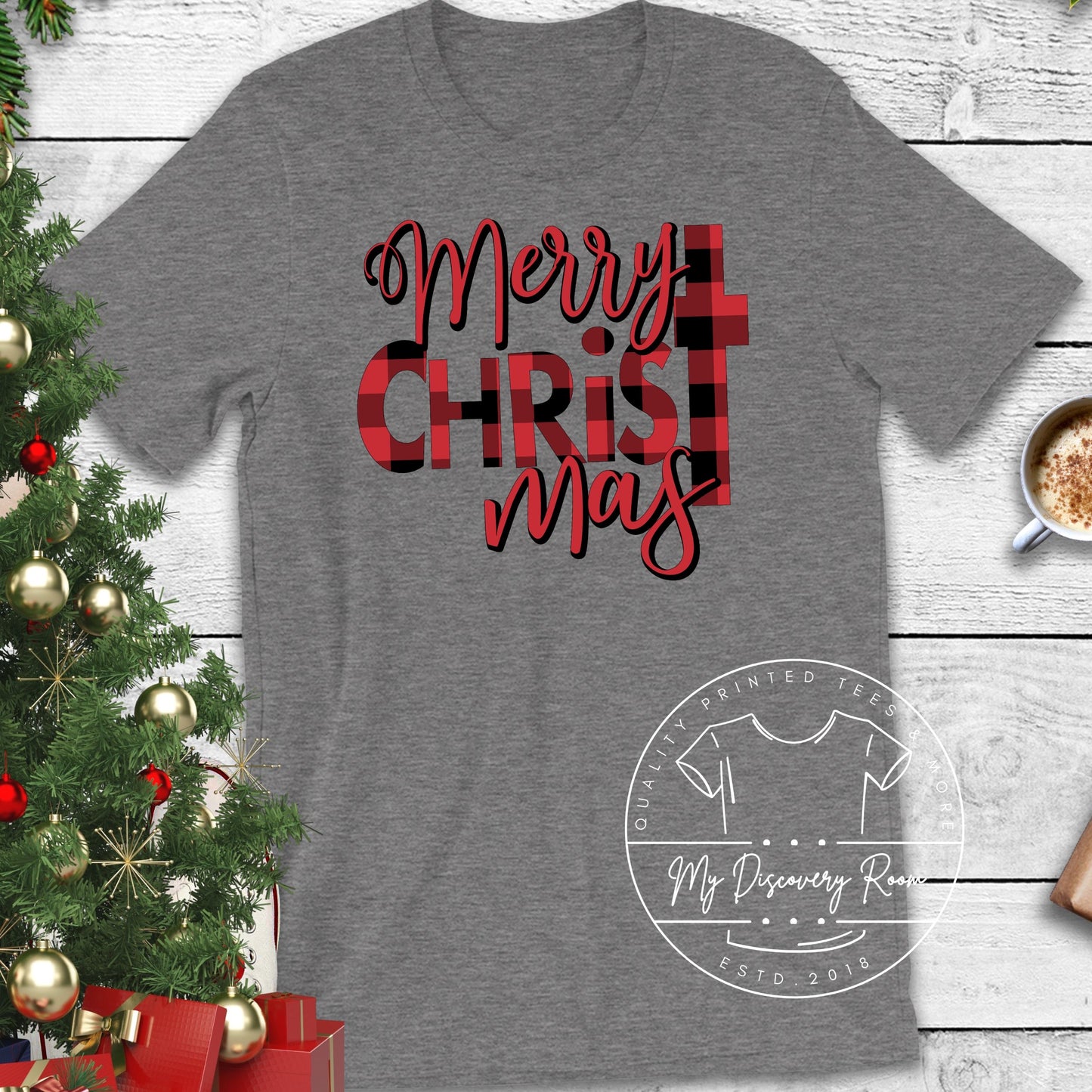 Merry chrtstmas cross t graphic tee