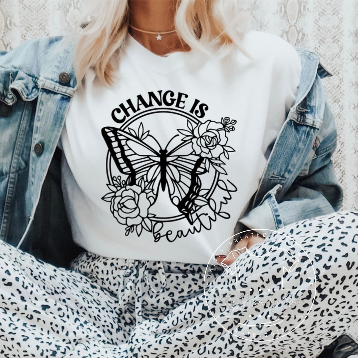 Change Is Beautiful Butterfly  Graphic Tee