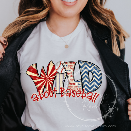 Wild About Baseball Graphic Tee