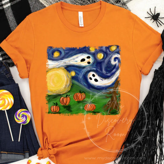 Spooky Starry Night Graphic Tee