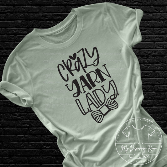 Crazy Yarn Lady Graphic Tee