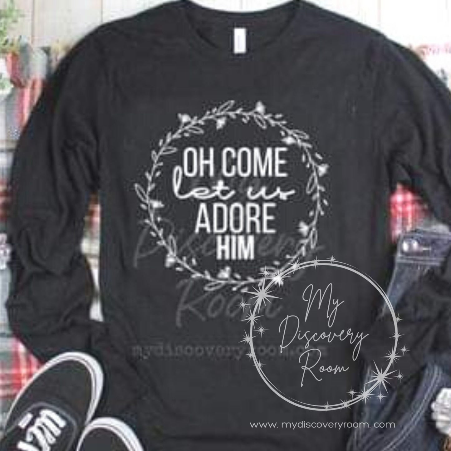 Oh Come Let Us Adore Him Graphic Tee