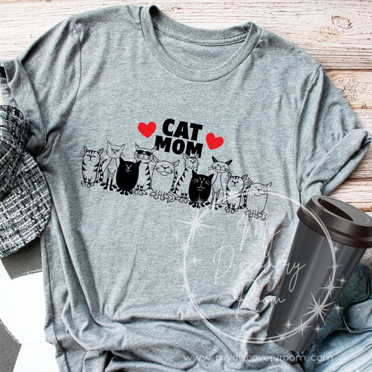 Cat Mom Graphic Tee