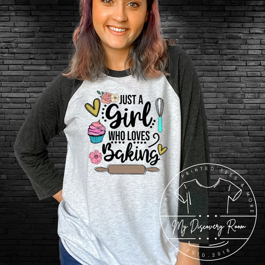 Just A Girl Who Loves Baking Graphic Tee