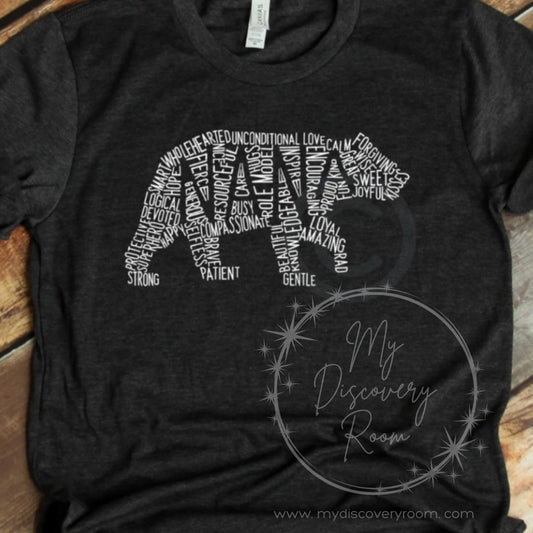 Nana Bear Typography Graphic Tee