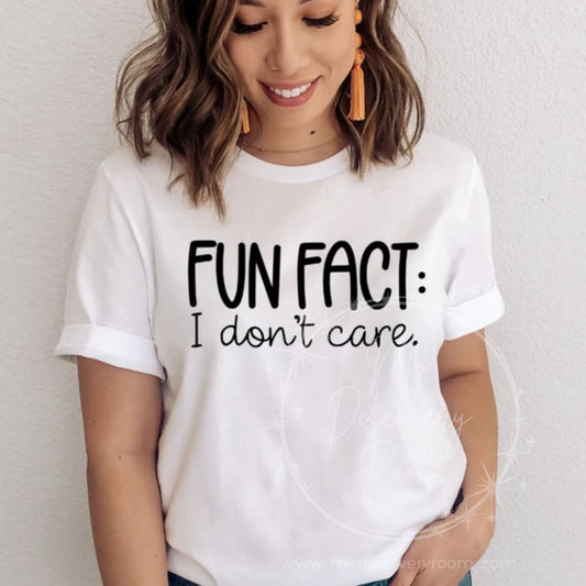 Fun Fact: I Don't Care Graphic Tee