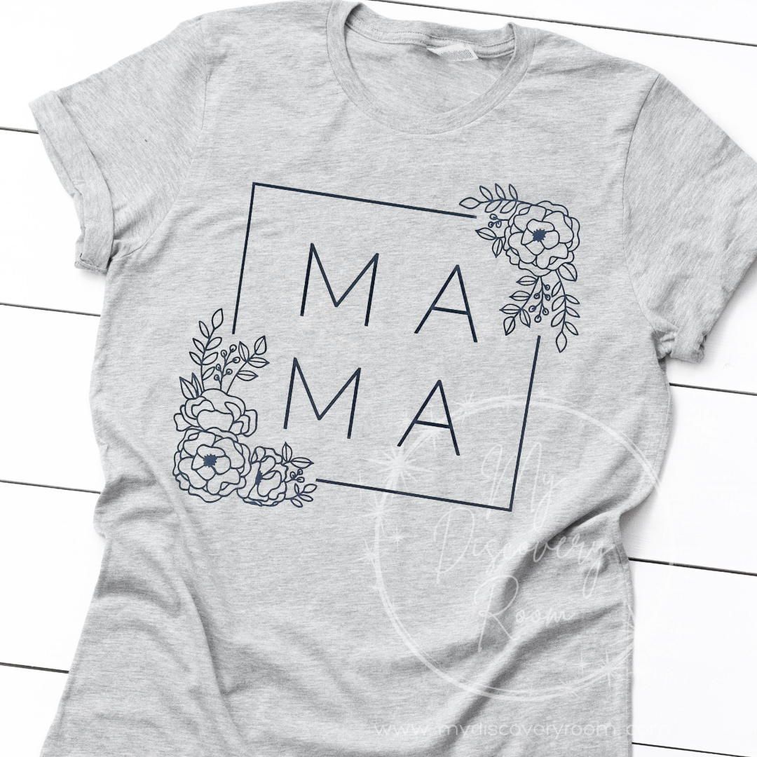 MAMA Floral Graphic Tee