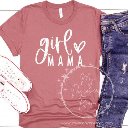 Girl Mama w/heart Graphic Tee