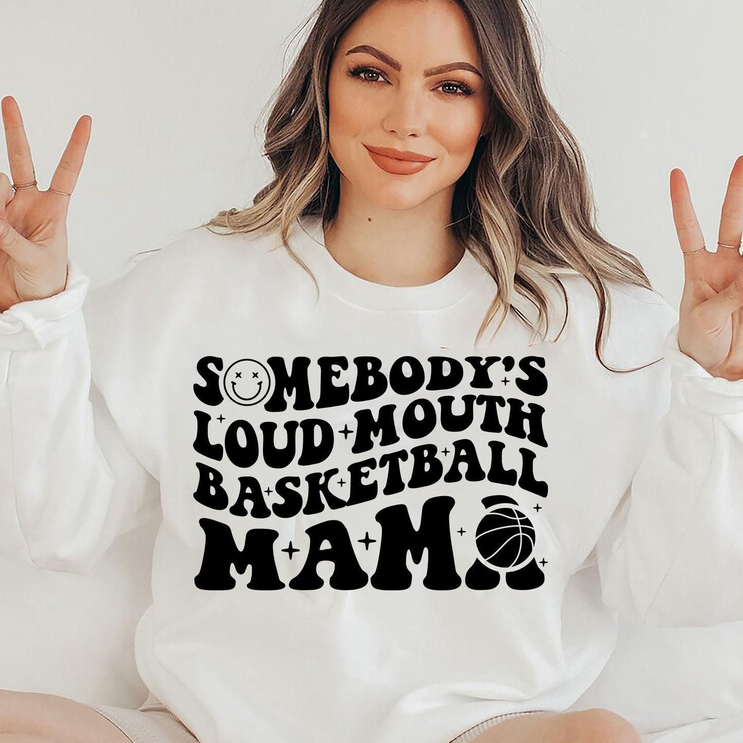 Somebody's Loud Mouth Basketball Mama Graphic Tee