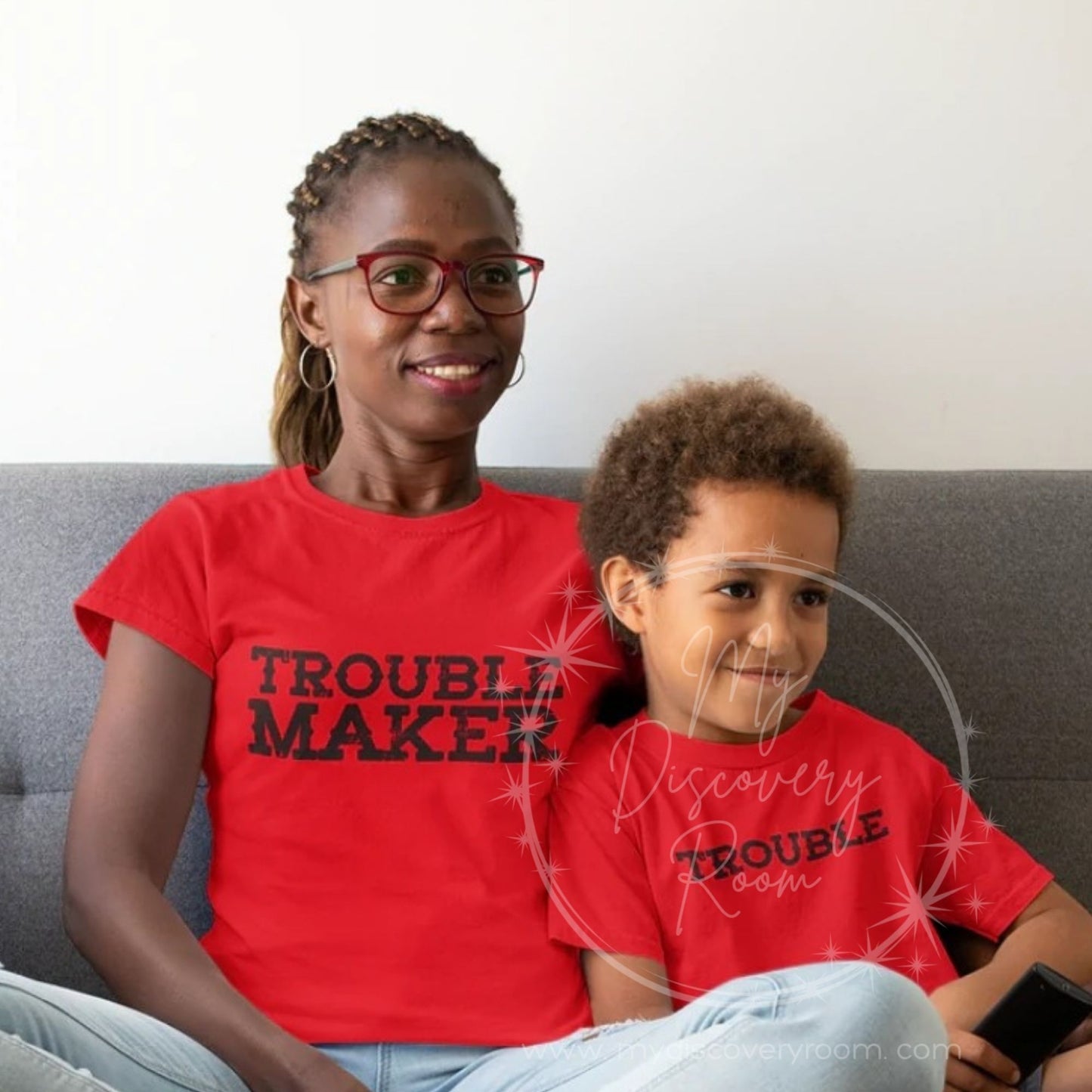 Trouble Maker Adult Graphic Tee