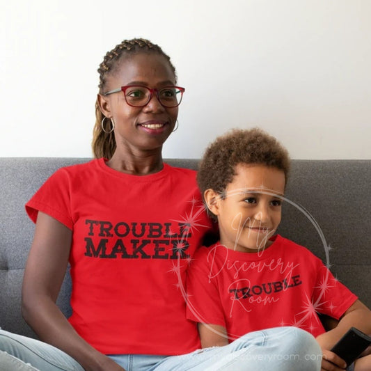 Trouble Maker Adult Graphic Tee