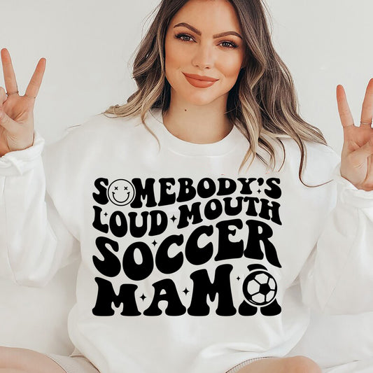 Somebody's Loud Mouth Soccer Mama Graphic Tee