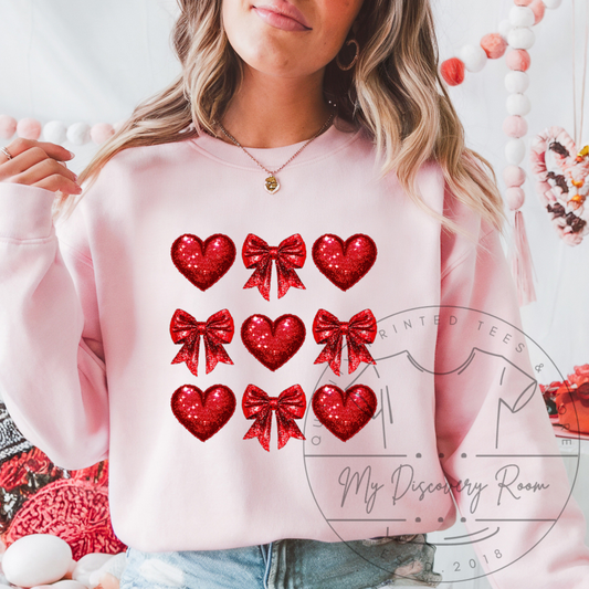 Hearts & Bows Coquette Graphic Tee