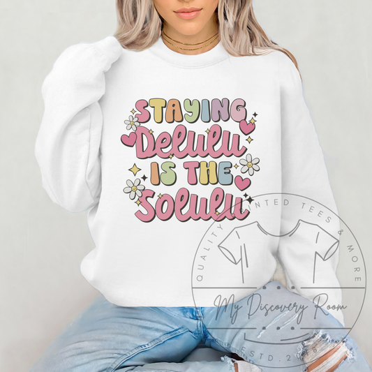 Staying Delulu Is The Solulu Graphic Tee