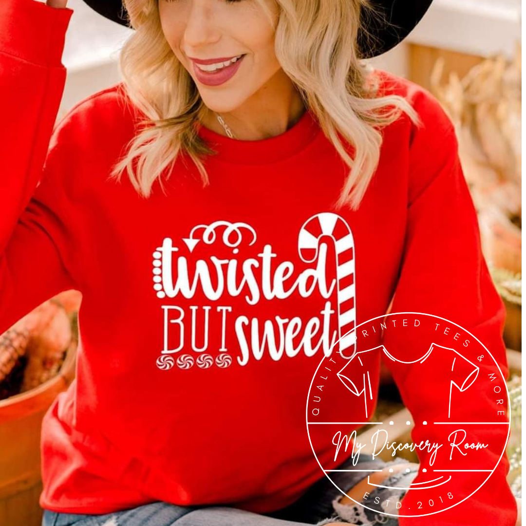 Twisted But Sweet Candy Cane Graphic Tee