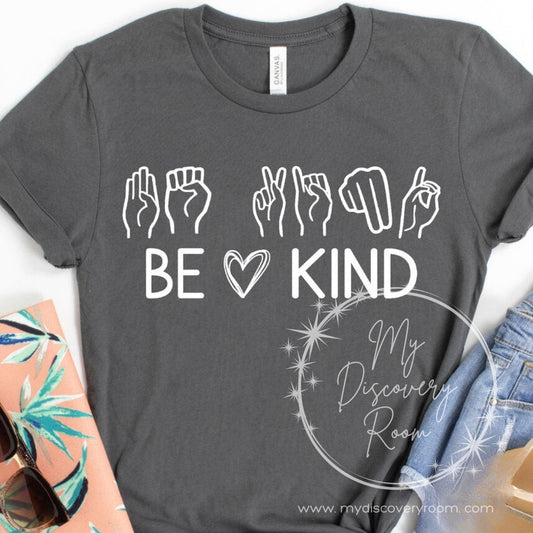 Be Kind Sign Language Graphic Tee