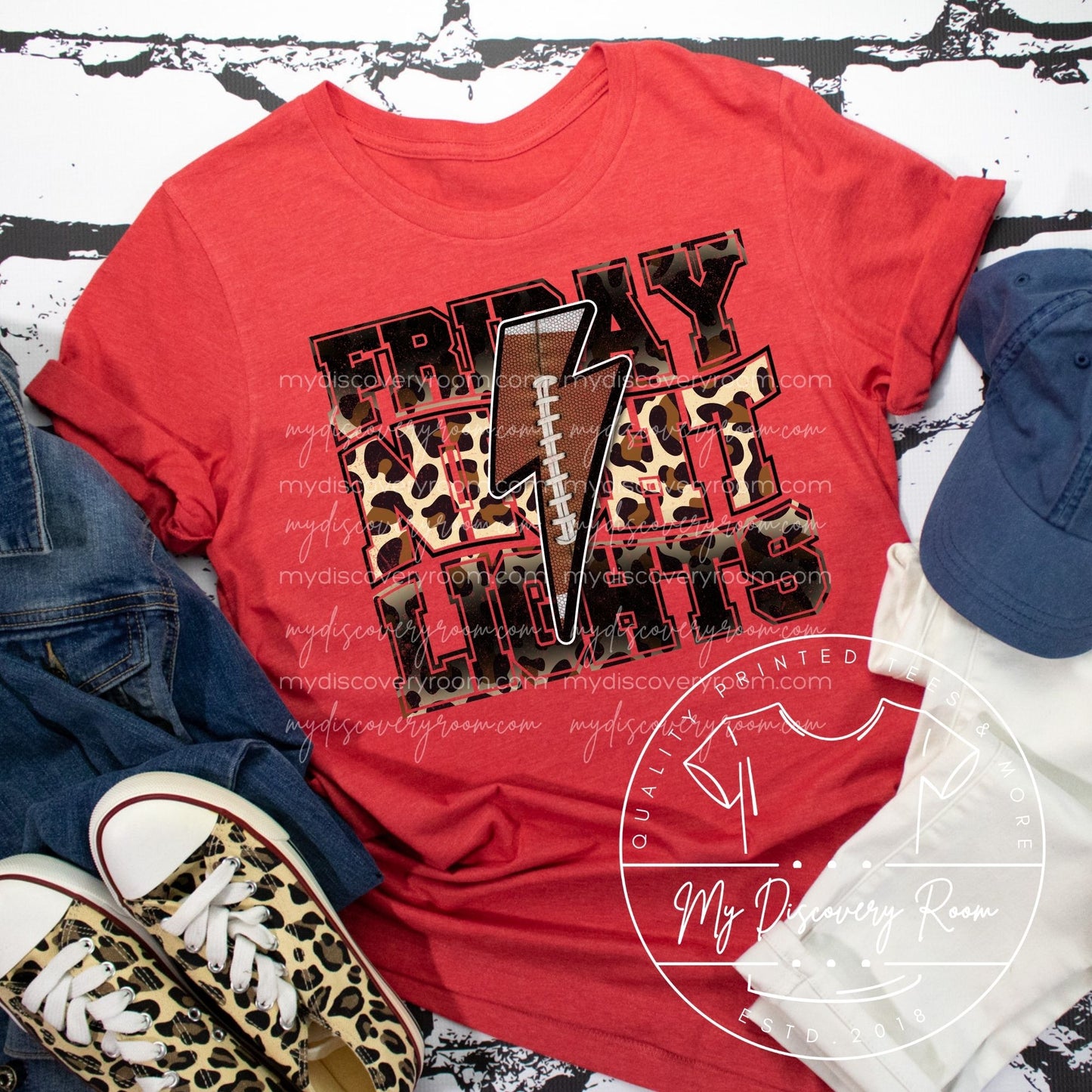 Friday Night Lights Leopard  Print Graphic Tee