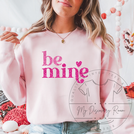 Faux Glitter Be Mine Graphic Tee