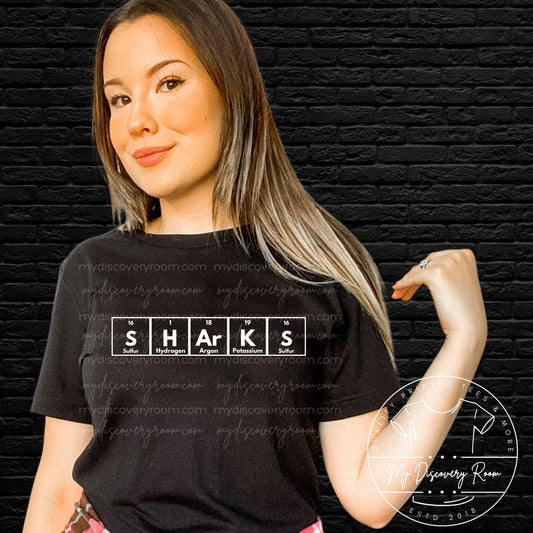 Periodic Table Sharks Graphic Tee