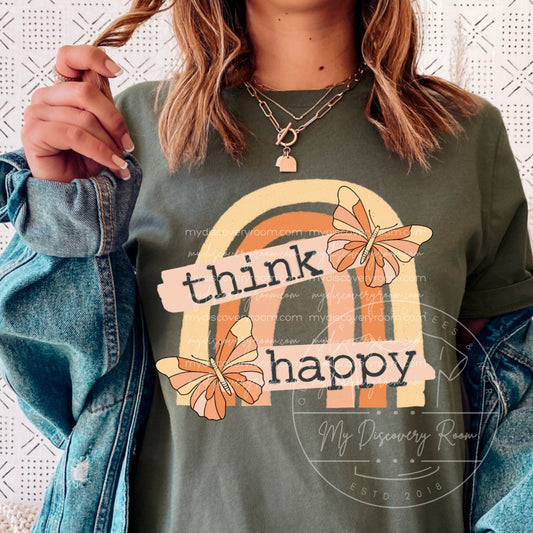 Think Happy Graphic Tee