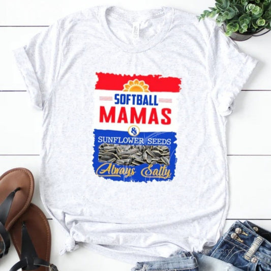 Softball Mamas Sunflower Seeds Graphic Tee