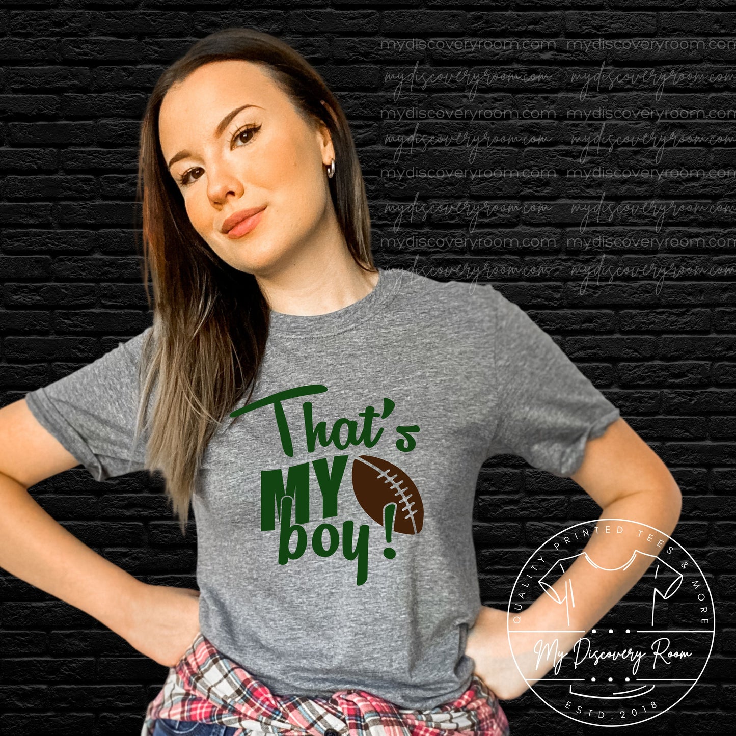 That's My Boy Customizable Football Graphic Tee