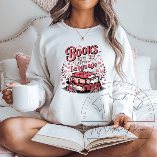 Books Are My Love Language Graphic Tee