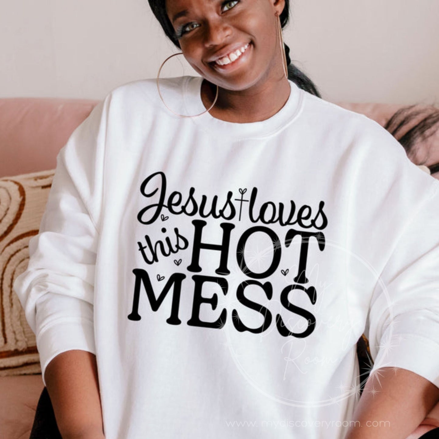 Jesus Loves This Hot Mess Graphic Tee