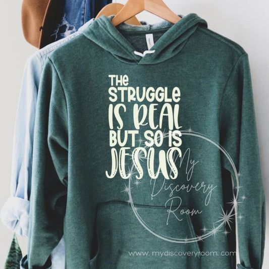 The Struggle Is Real But So Is Jesus Graphic Tee