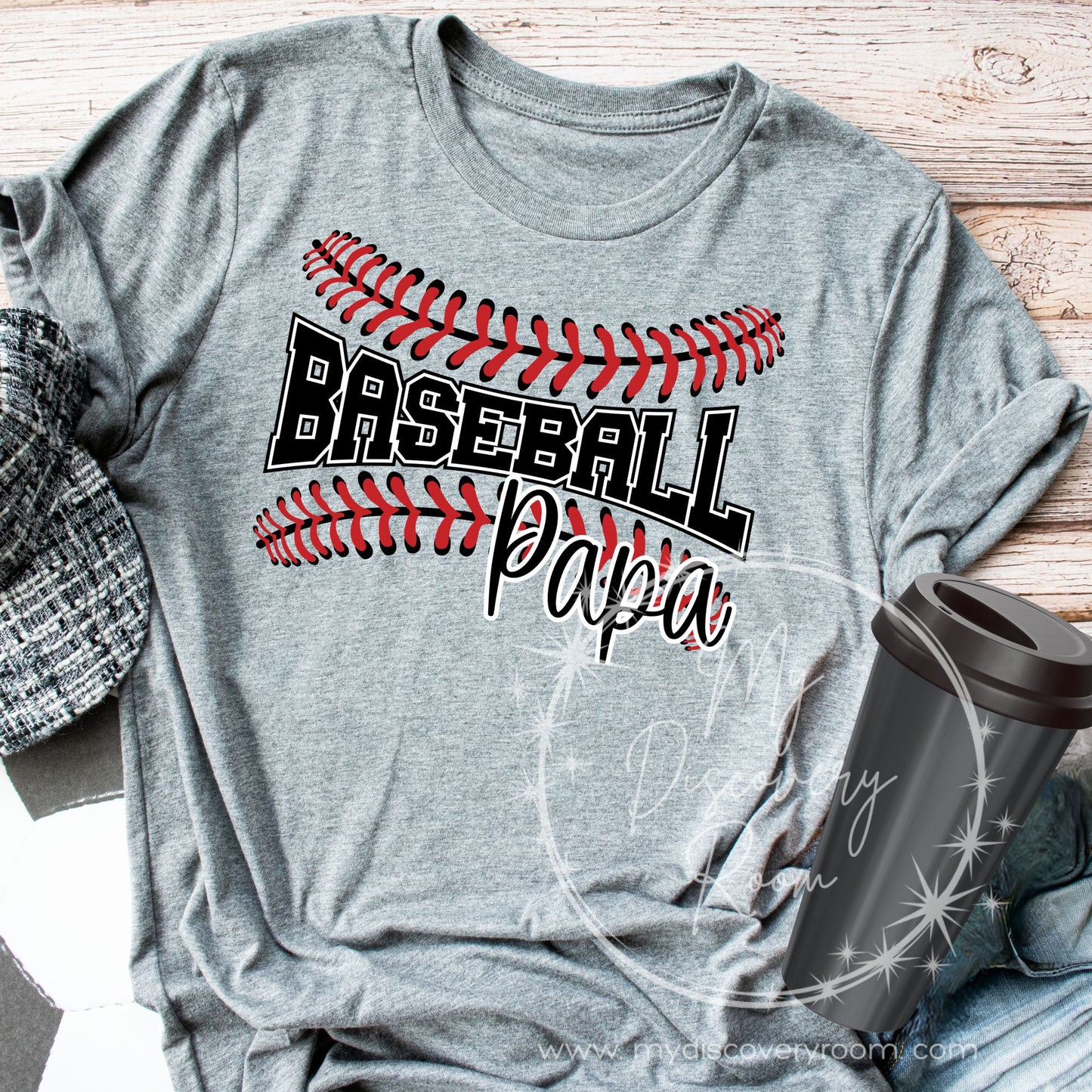 Baseball Papa Graphic Tee