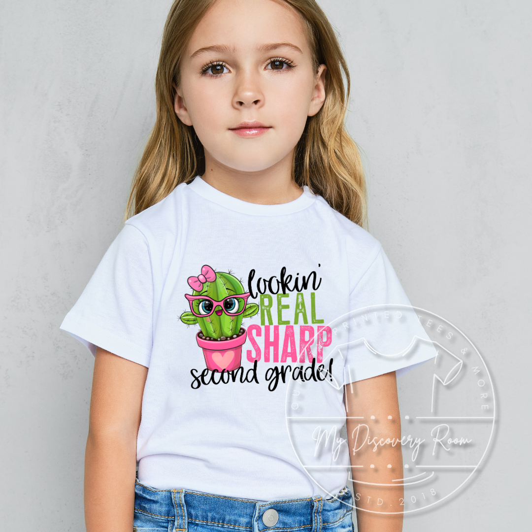 Lookin Sharp Cactus Grade Level Graphic Tee