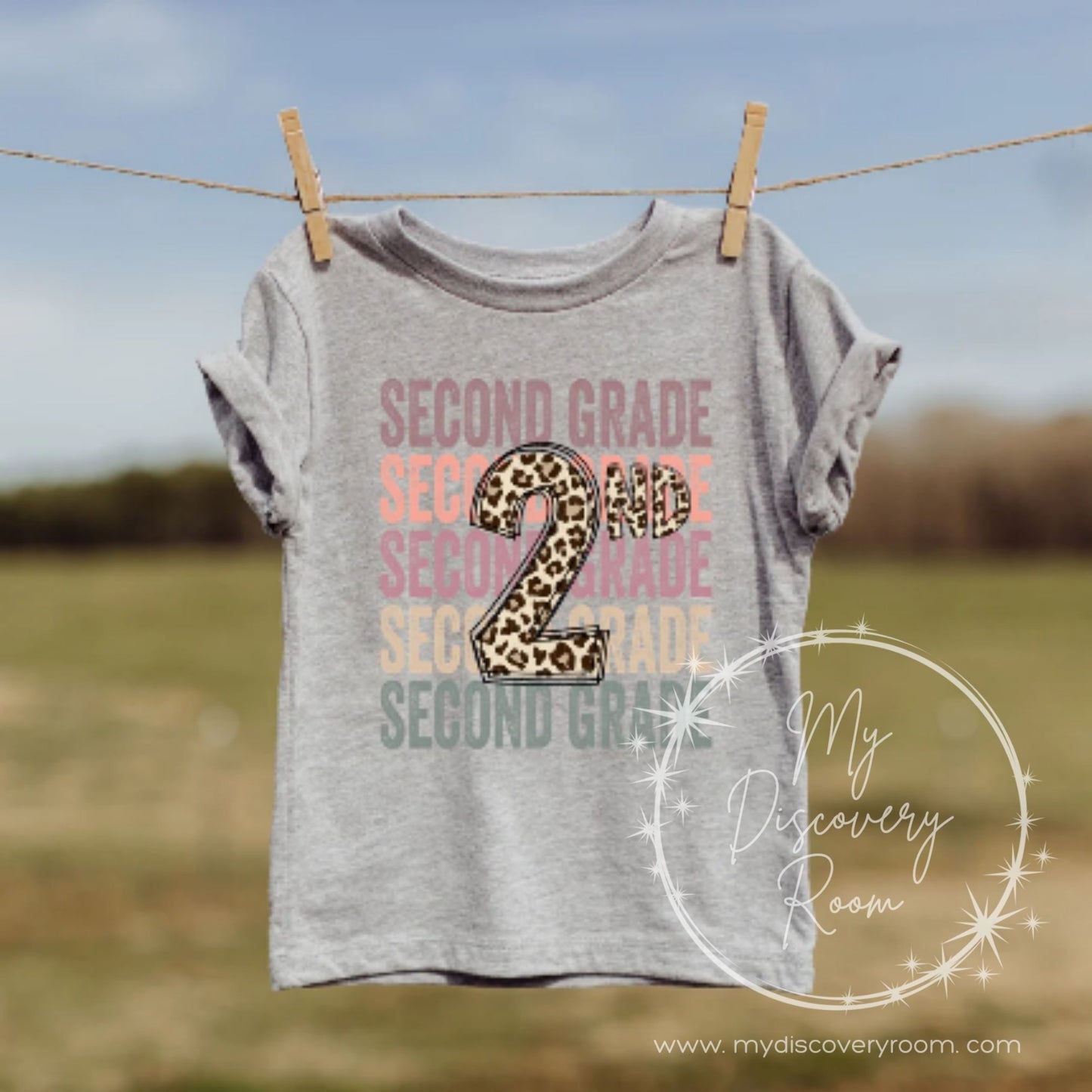 Leopard Print Grade Level Graphic Tee