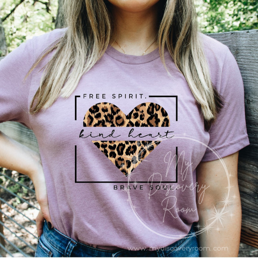 Free Spirit. Kind Heart. Brave Soul. Graphic Tee