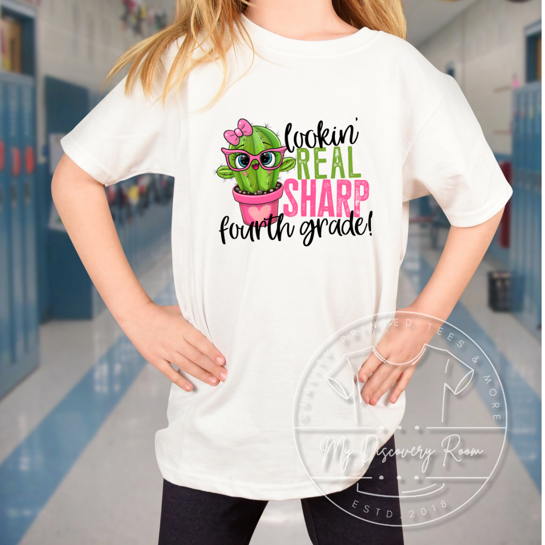 Lookin Sharp Cactus Grade Level Graphic Tee