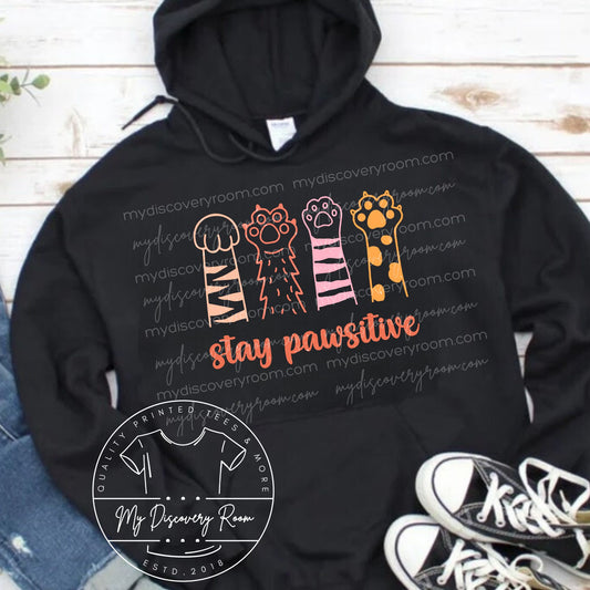 Stay Pawsitive Graphic Tee