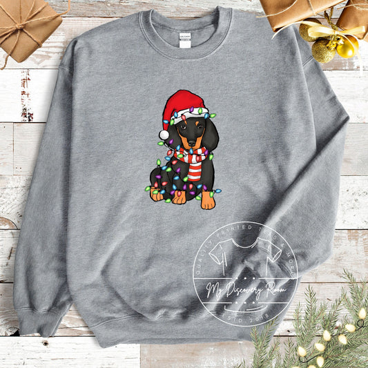 Santa Dog Graphic Tee