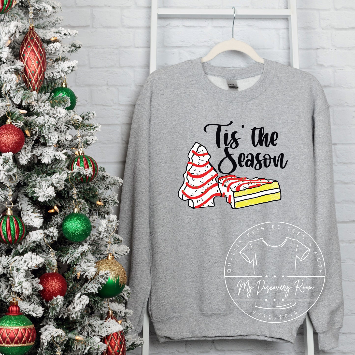 Tis The Season Tree Cake Graphic Tee