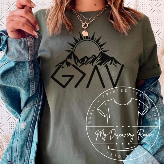 God is Greater than our Ups and Downs Graphic Tee