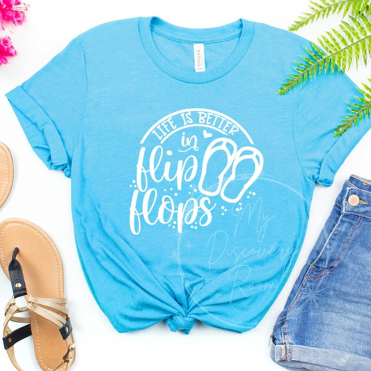 Life Is Better In Flip Flops Graphic Tee