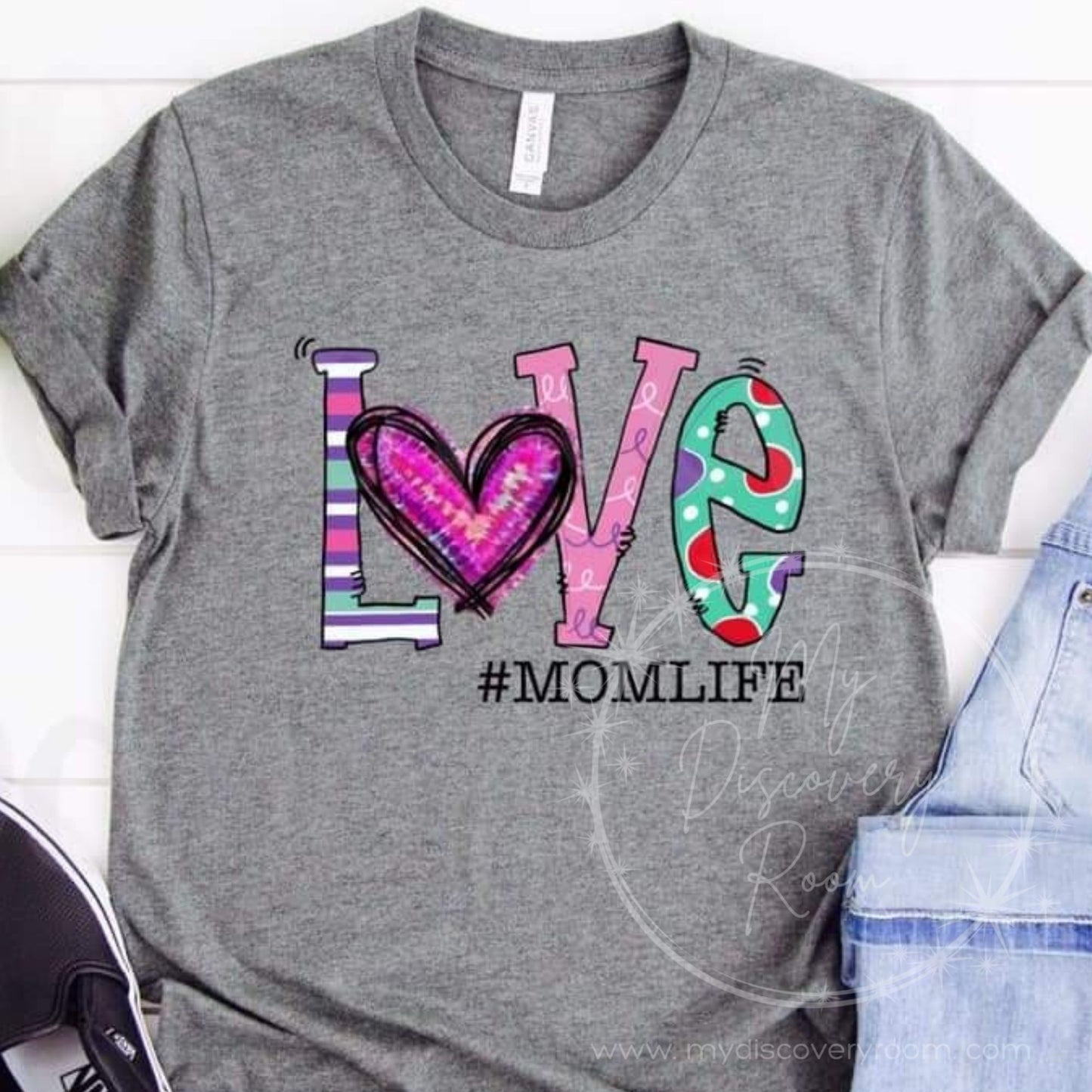 Custom Title Multi-Colored Love Graphic Tee