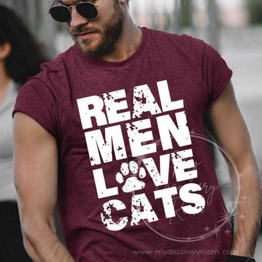 Real Men Love Cats Graphic Tee