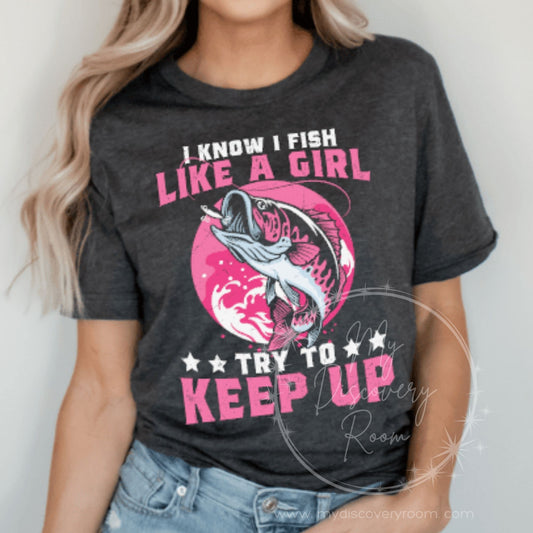 Fish Like A Girl Graphic Tee