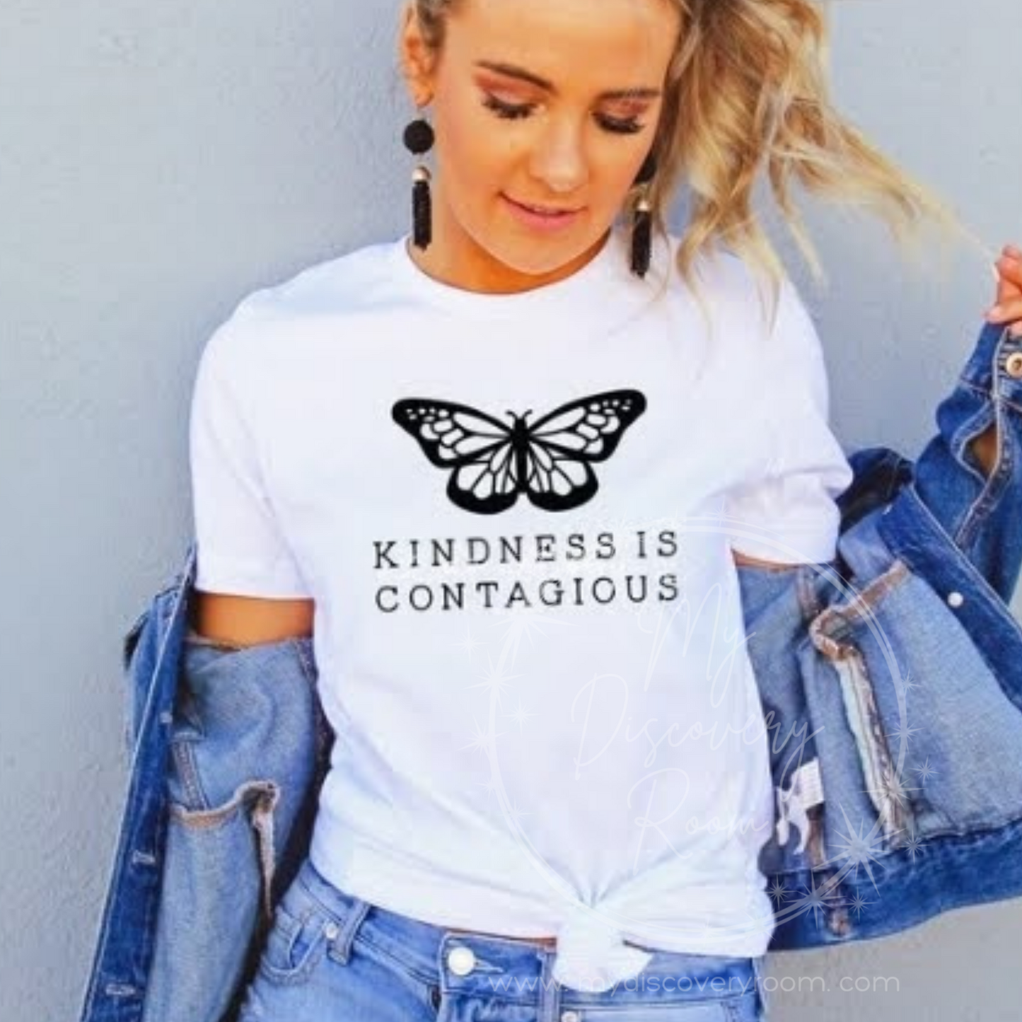 Kindness Is Contagious with Butterfly Graphic Tee