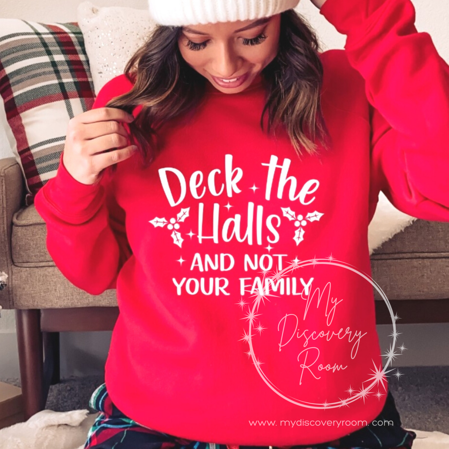 Deck The Halls & Not Your Family Graphic Tee