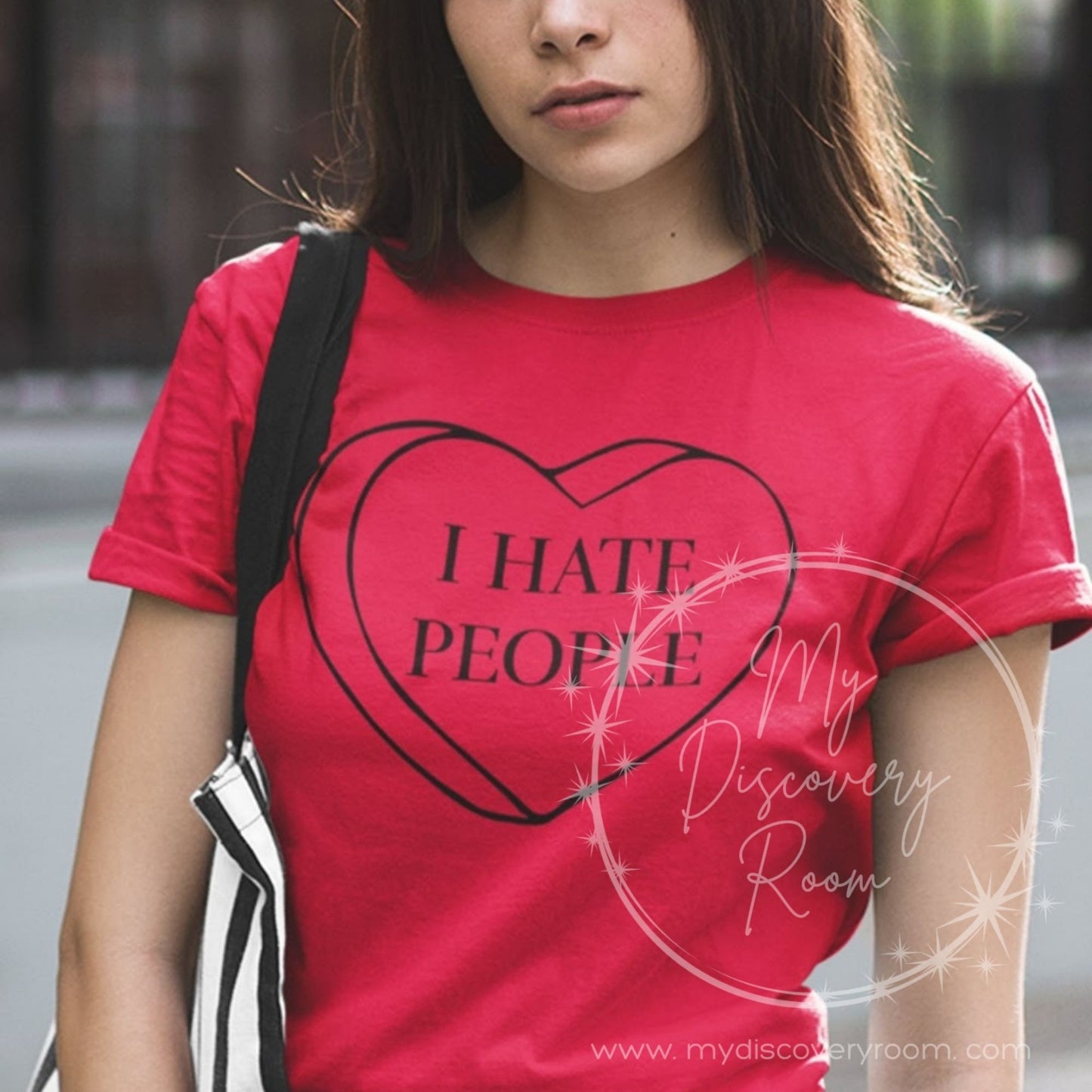 I Hate People Anti- Valentine Graphic Tee