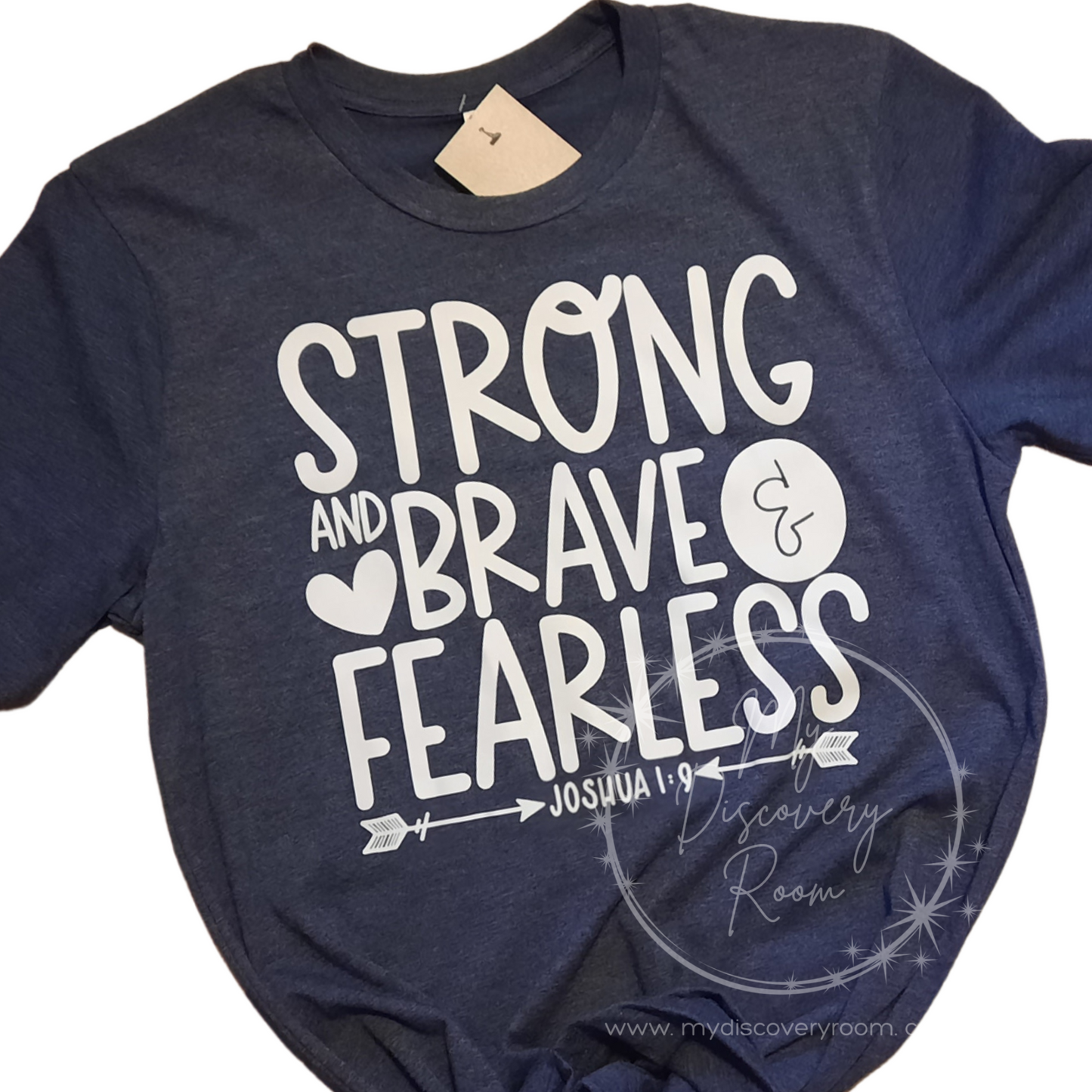 Strong Brave & Fearless Joshua 1:9 Graphic Tee