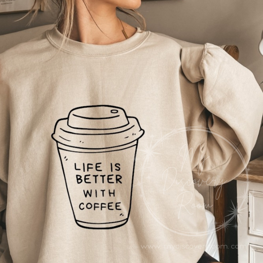 Life Is Better With Coffee Graphic Tee