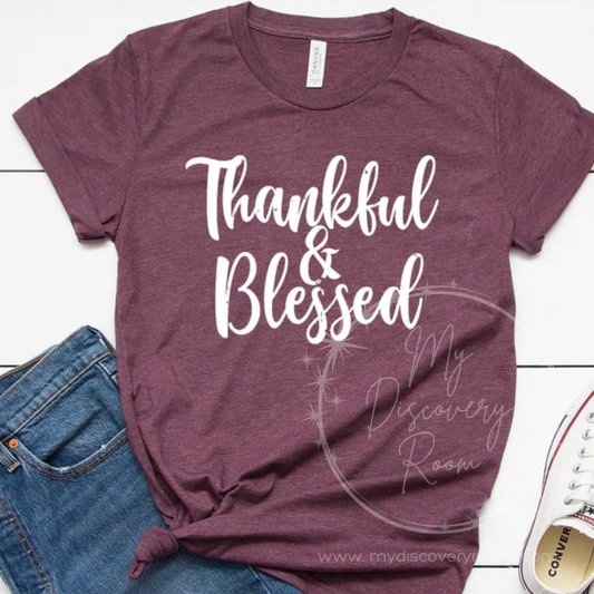 Thankful & Blessed Graphic Tee