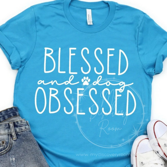 Blessed and Dog Obsessed Graphic Tee